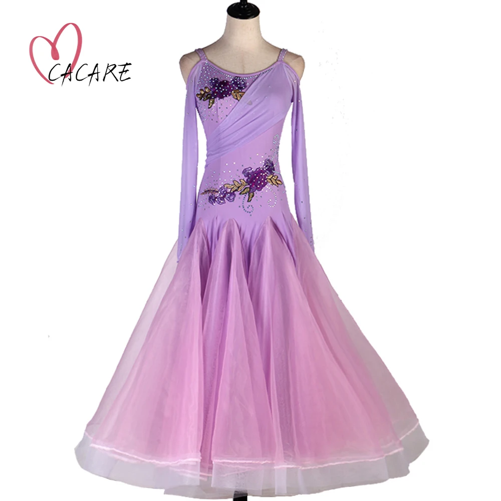 Waltz платья для конкурса бальных танцев стандартная длинная танцевальная одежда