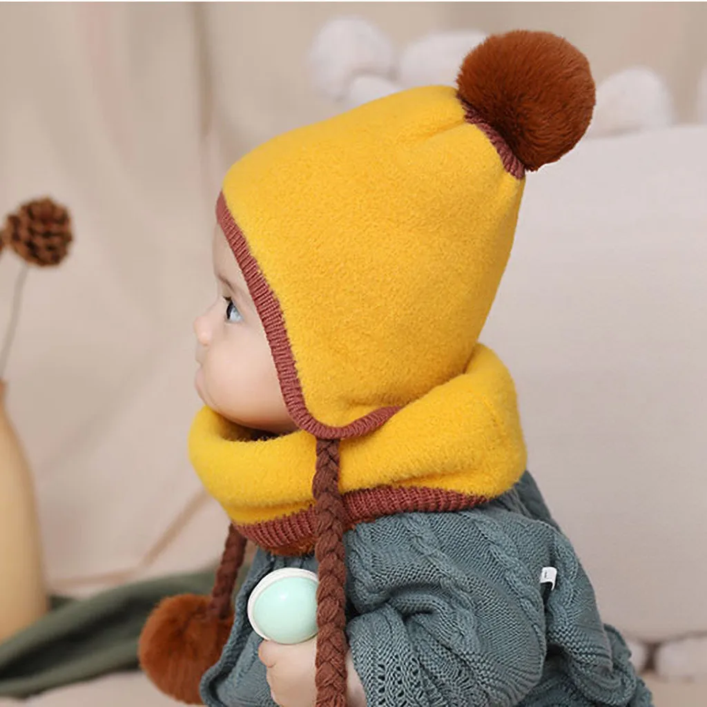 2020 детские зимние шапки Kawaii пушистые для девочек и мальчиков Детские теплые