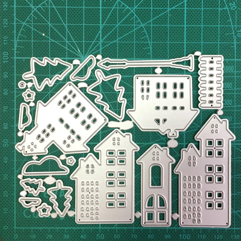 cutting dies christmas tree house metal cutting dies cuts die decoration scrapbooking dies knife mould blade punch stencils dies free global shipping