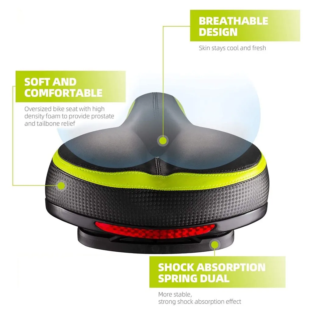 Велосипедное седло большое сиденье для велосипеда широкая удобная подушка