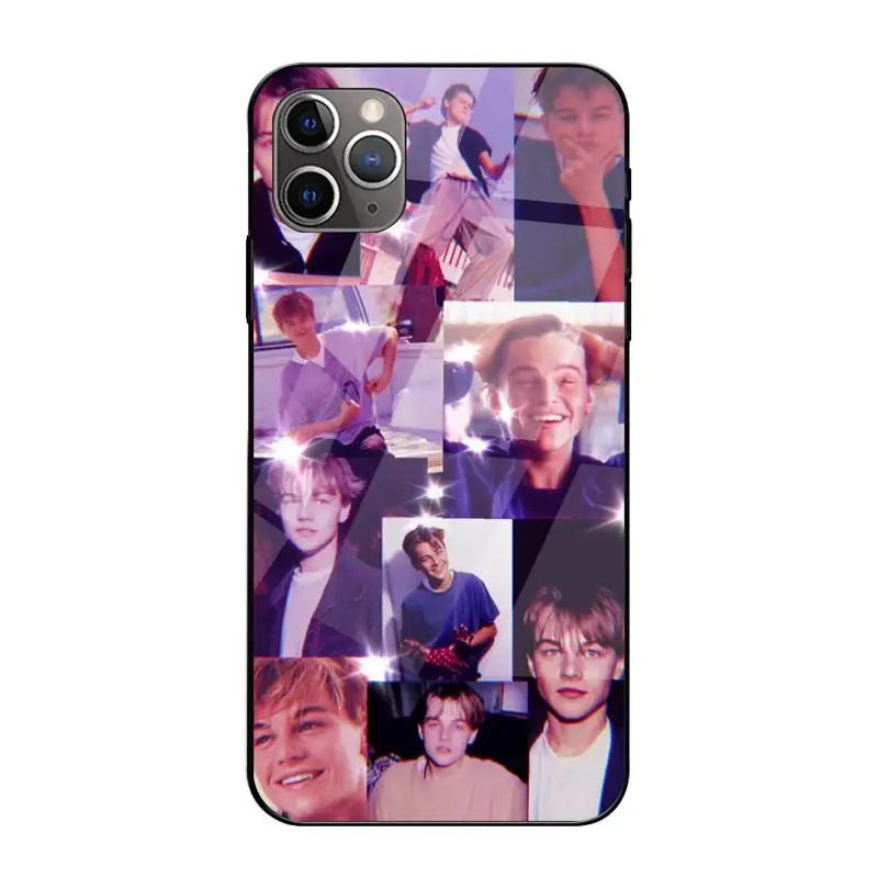 

Young Leonardo Dicaprio Phone Case Tempered Glass For Iphone6plus 6S 7 7plus 8 X XS XSmax XR 11 12 Pro Max 12mini
