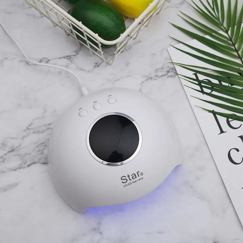 36W Nail Lamp Star6 White Pink Light Therapy Machine USB Led Dryer Induction Quick-drying Gel Art To | Красота и здоровье