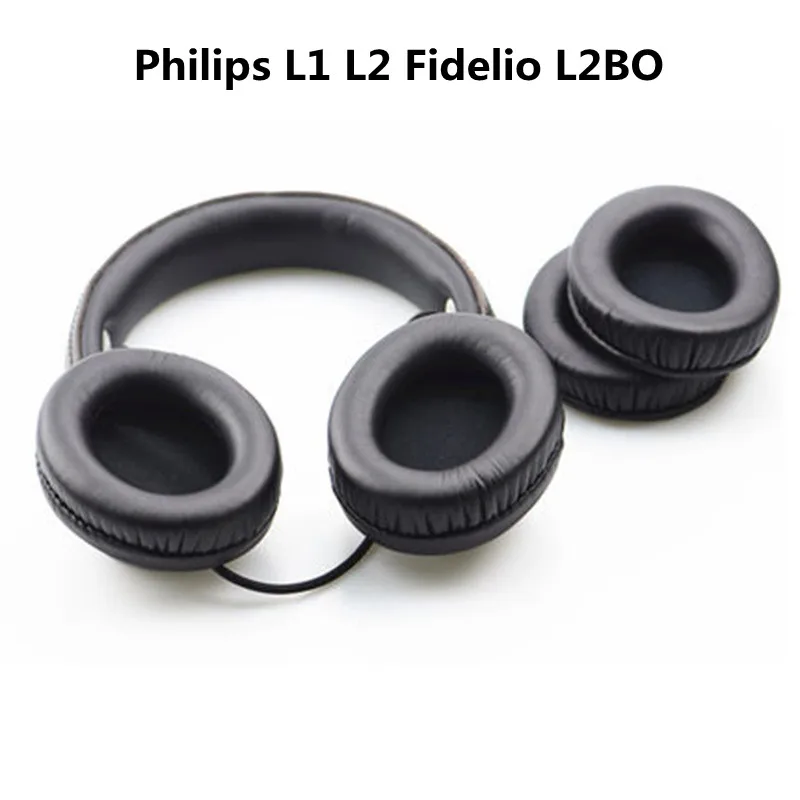 

Амбушюры для Philips L1 L2 Fidelio L2BO аксессуары для наушников Сменные амбушюры черный кожаный материал