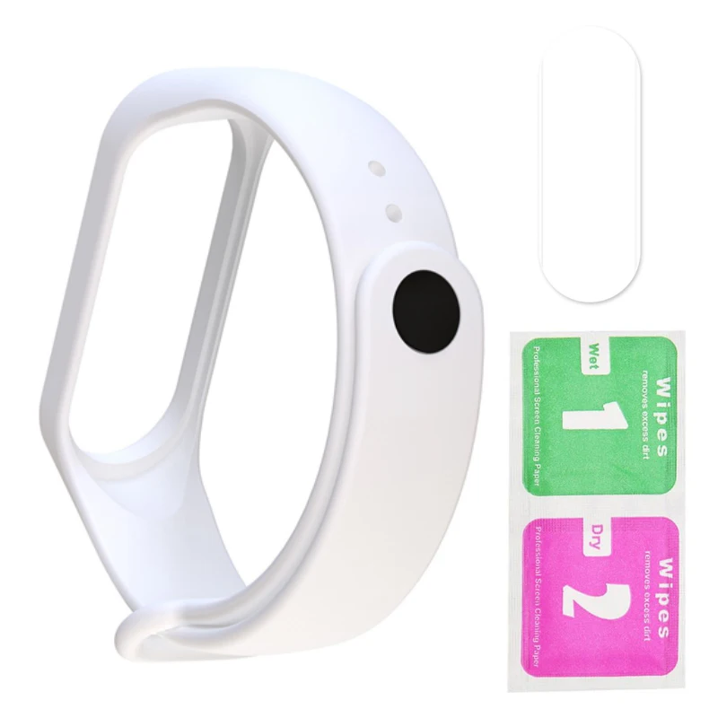 003 Браслет для mi Band 3 и 4 ремешка пленки силиконовый ремешок для часов для Xiao mi браслет Four Xia mi Xao mi Xaiomy - Цвет: 003