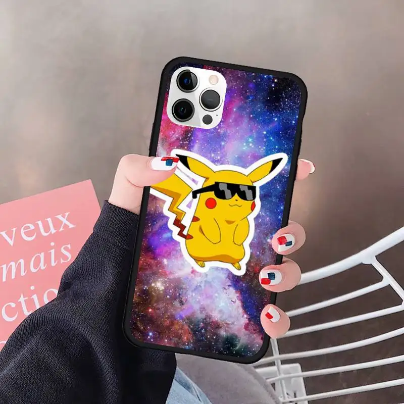 

Cute Cartoon Pikachu Phone Case For Iphone Case 5 5S SE 6 6s 7 8 11 12 X Xs Xr Pro Plus Max Mini Cover