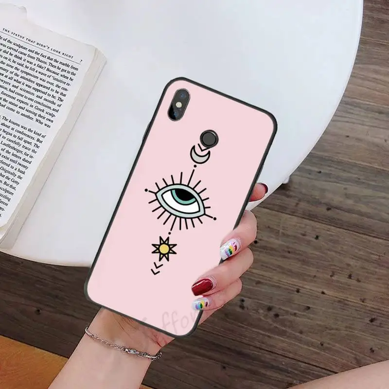 

Blue Evil Eye aesthetic pattern Phone Case For Xiaomi Redmi note 7 8 9 t k30 max3 9 s 10 pro lite