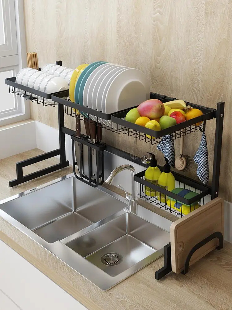304 полка для посуды из нержавеющей стали сушилка принадлежности хранения коробка