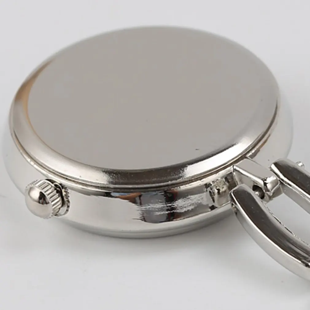 

Antique Stainless Steel Nurse Clock On A Chain Pocket Watch Silver Brooch Quartz Analog Pendant Watch