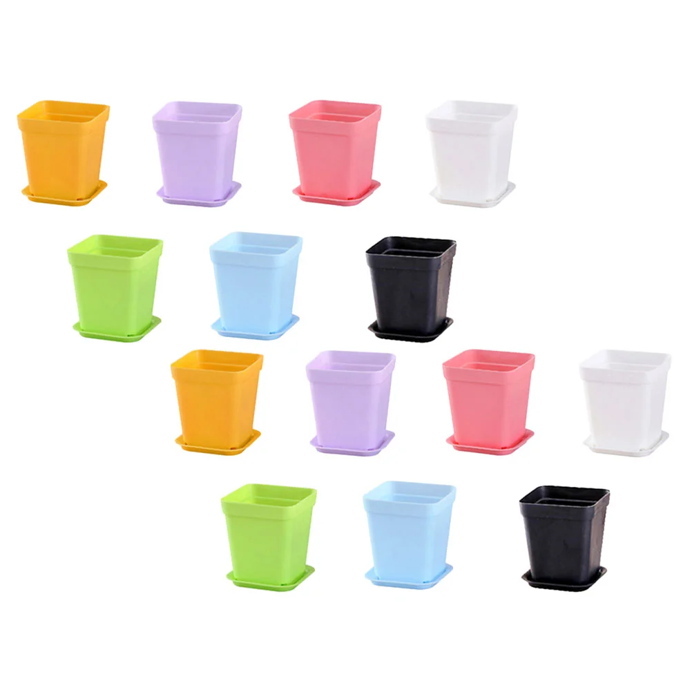 

20 наборов пластиковых стандартных новых горшков из материала (случайный цвет)