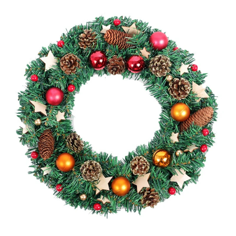 

Creative Christmas Wreath Wooden Card Star Light Mall Hotel Window Decoration Door Hanging