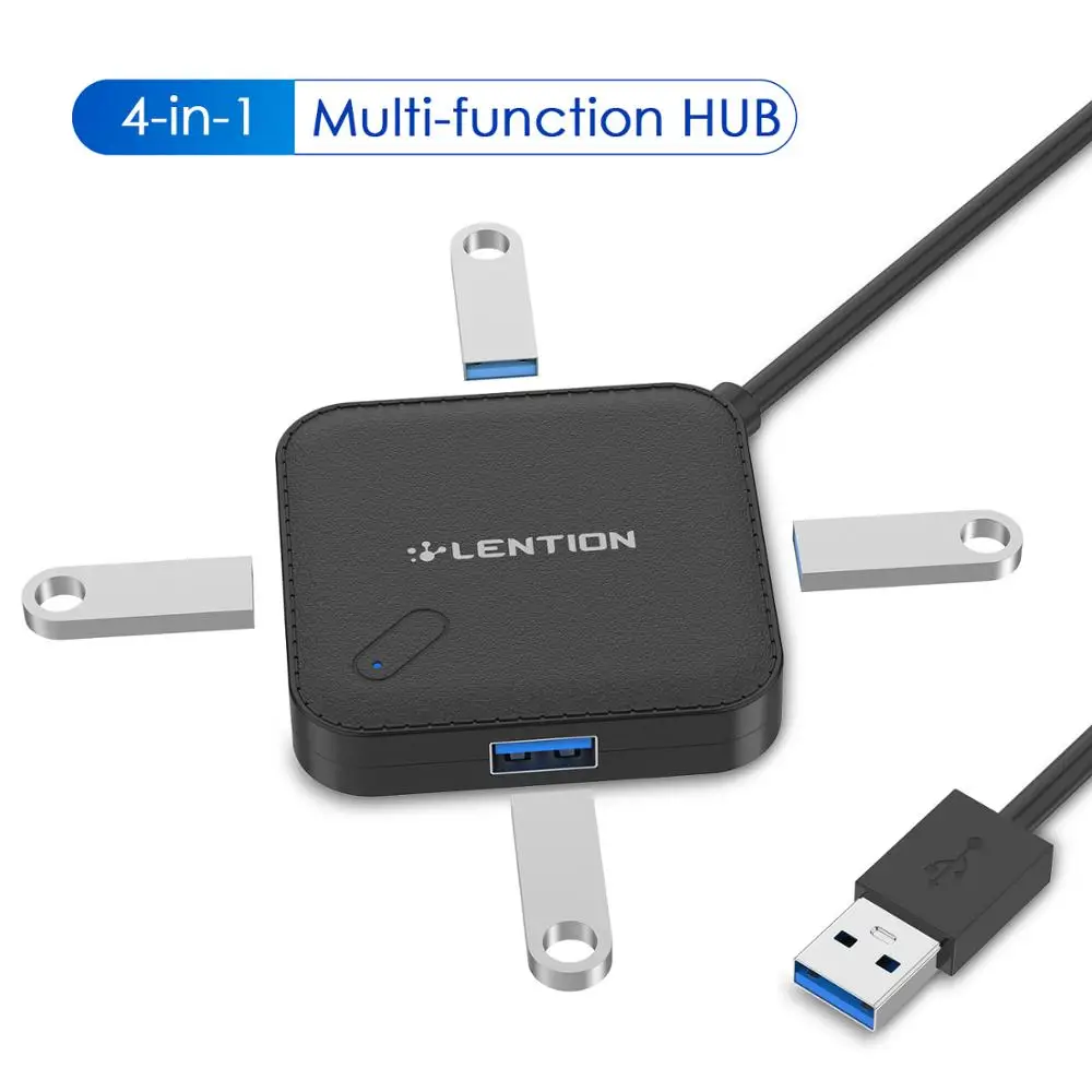 Внешний usb-хаб Lention 1 м с 4 портами USB 3 0 usb-разветвитель для Macbook Pro 16 портативные ПК