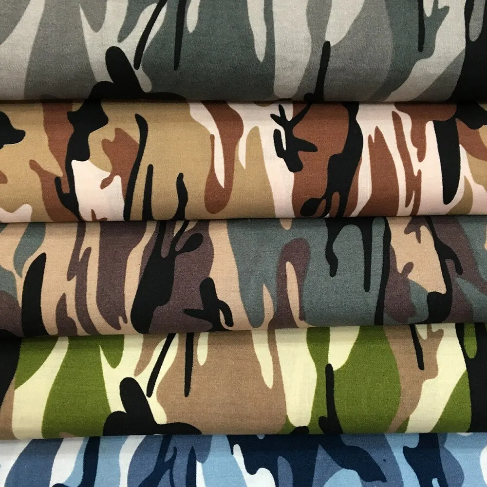 100*145 см камуфляжная печатная хлопчатобумажная ткань Поплиновая сшитая для шитья