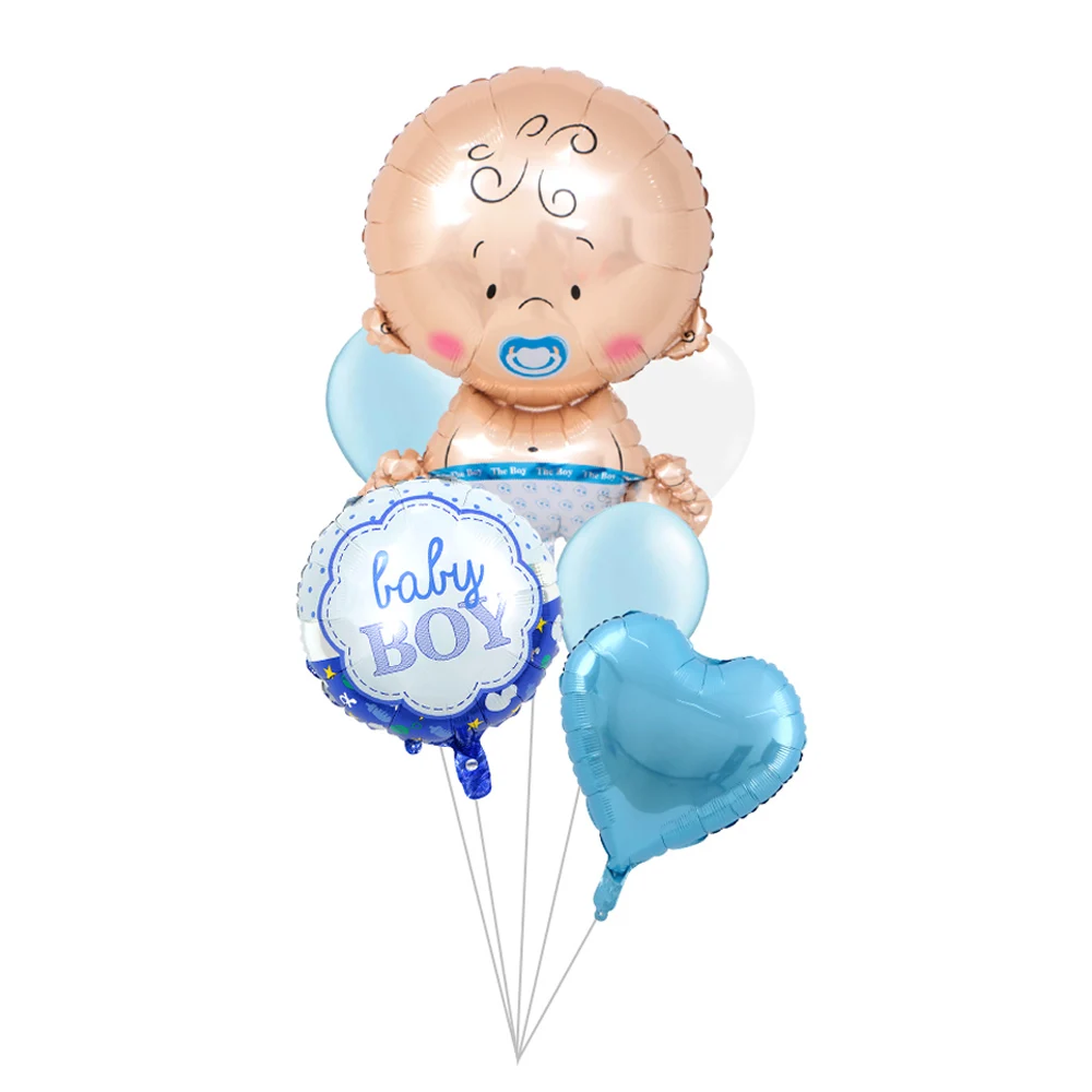 6 шт. Детские шарики короны для душа мальчиков и девочек декор дня рождения 18