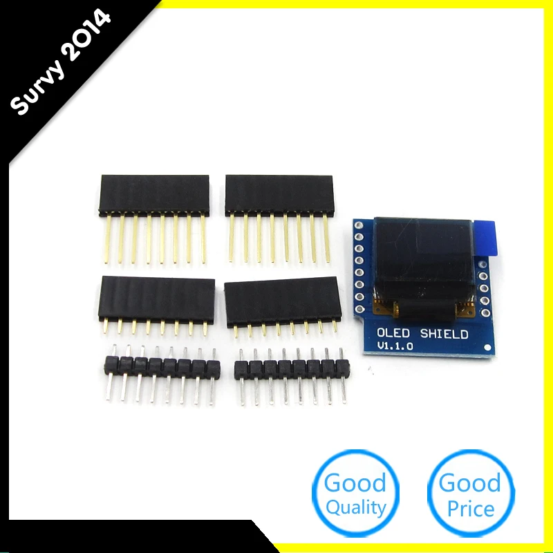 Светодиодный экран 0 66 дюйма для Wemos Oled 64X48 IIC c ЖК дисплеем OLED Arduino совместимый с WeMos