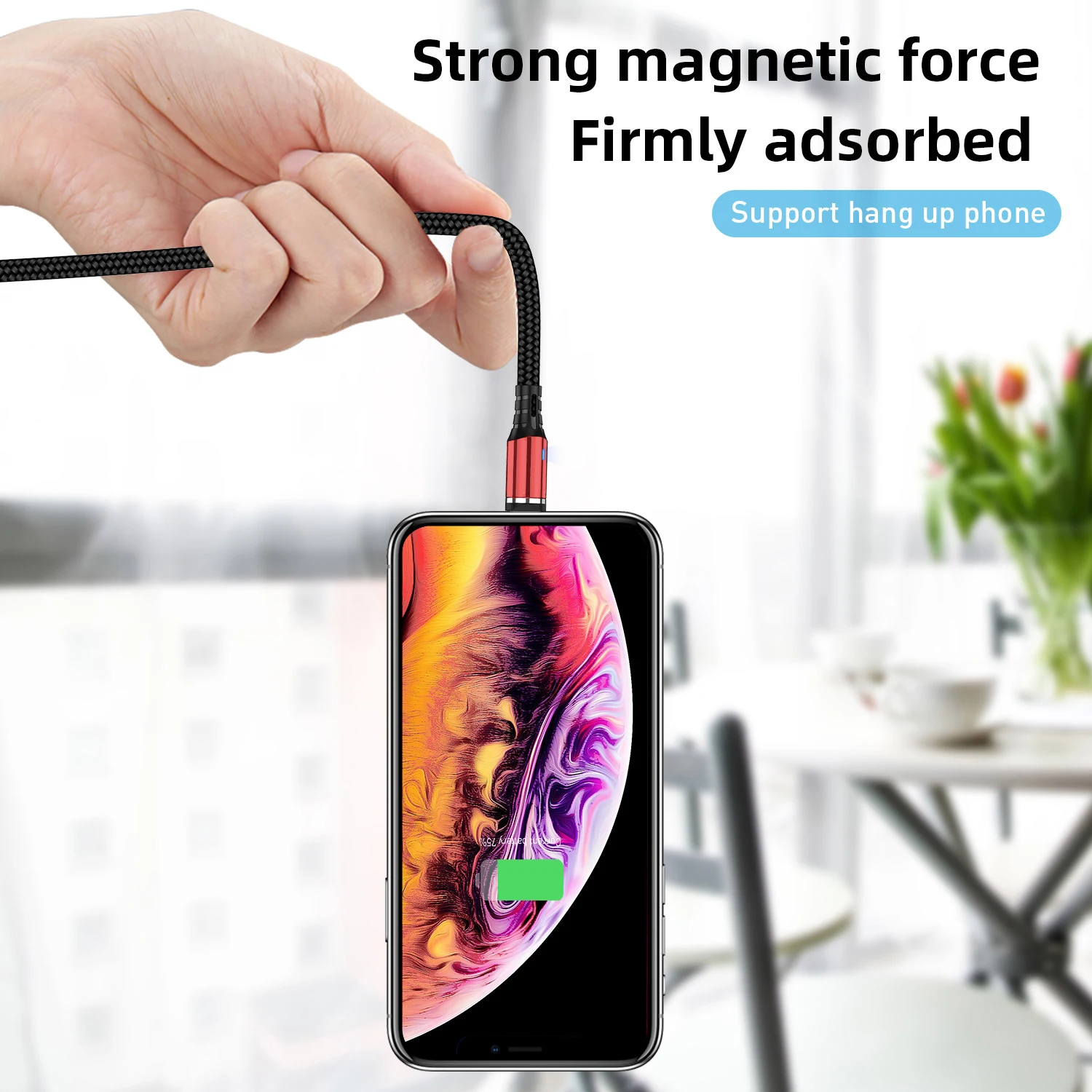USB-кабель USLION Type-C для iPhone 11 Магнитный зарядный кабель Micro USB Samsung S9 C | Мобильные