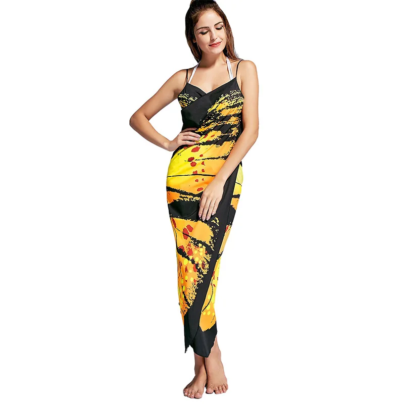 

2021 Women's Dress Butterfly Swimsuit Shawl Summer Beach Cover Up