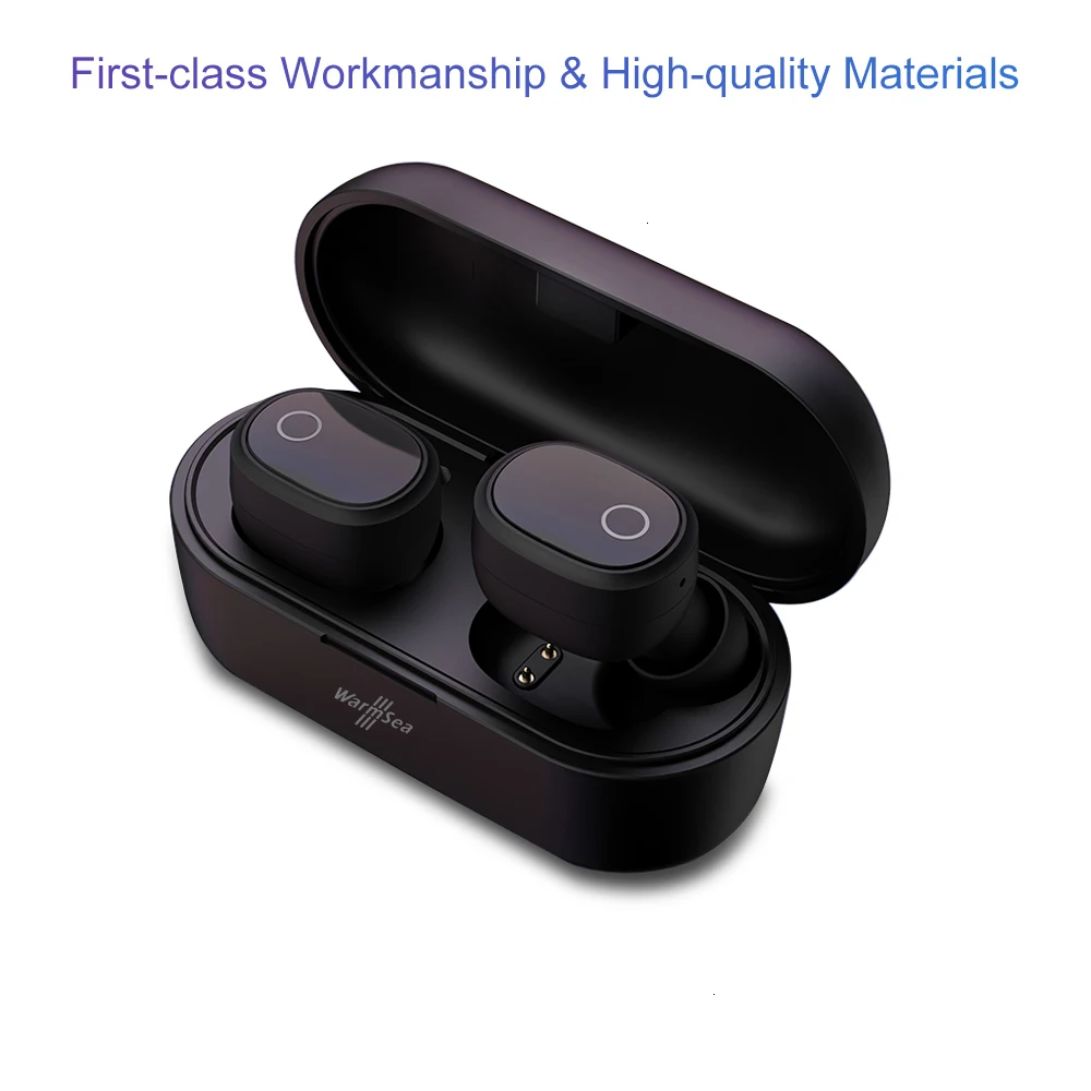 Наушники WarmSea TWS Bluetooth 5,0, отличное качество звука, беспроводные наушники, гарнитура, спортивные наушники