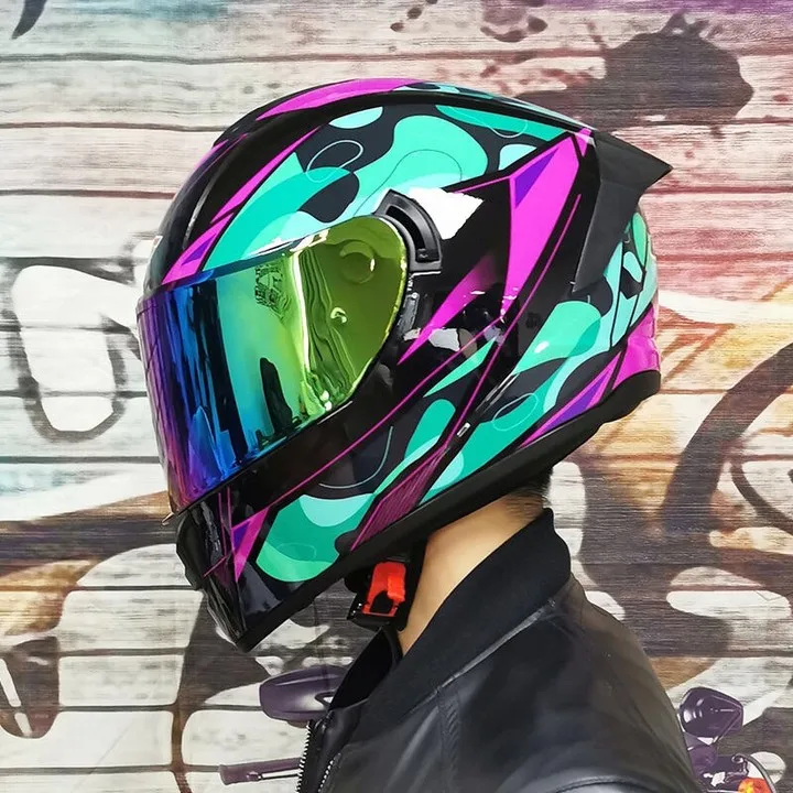 Мотоциклетный шлем capacete cascos Полнолицевые гоночные шлемы с двойным козырьком