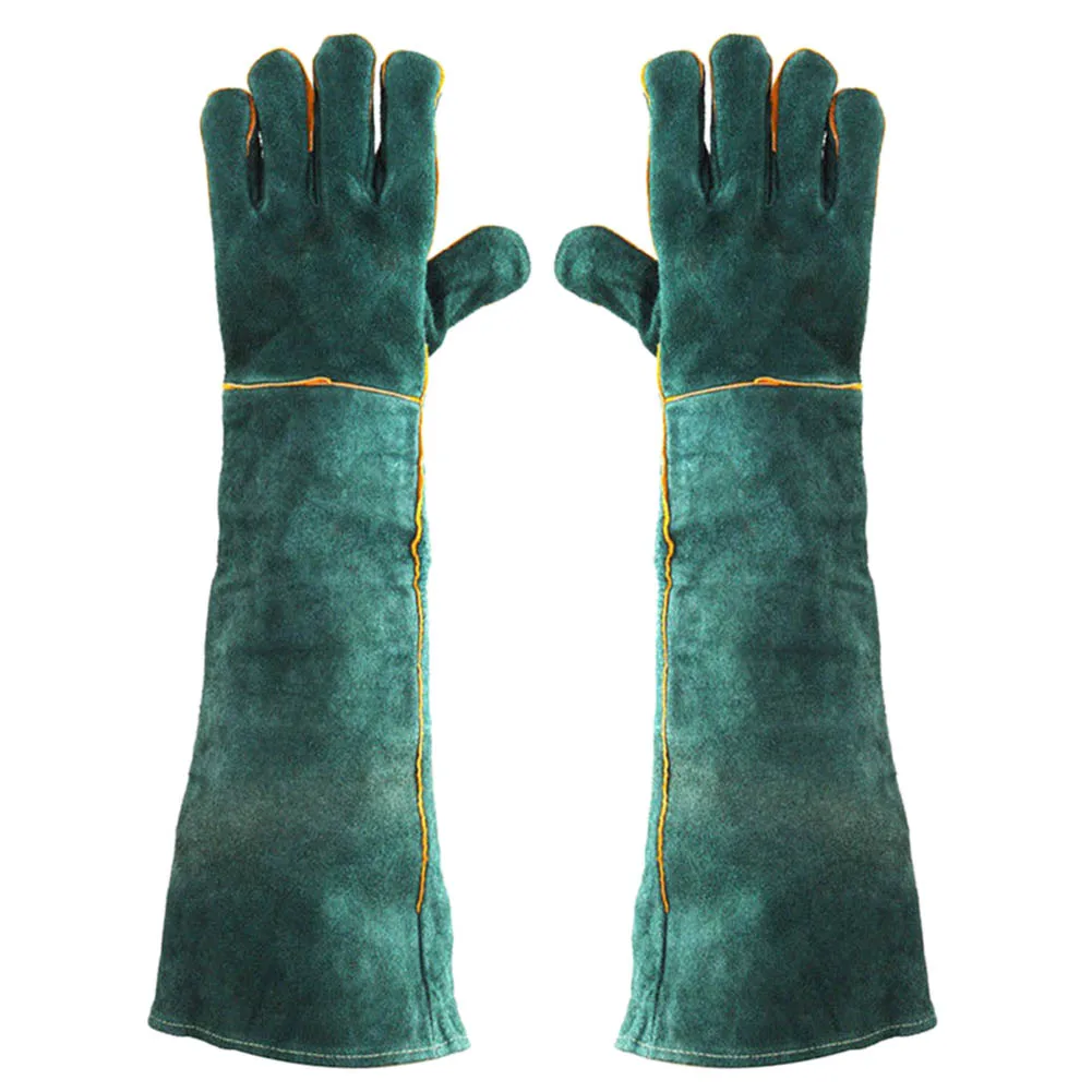 

1Pair Electric Welding Gloves High Temperature Resistant Welders Long Gloves 60CM PSEN999