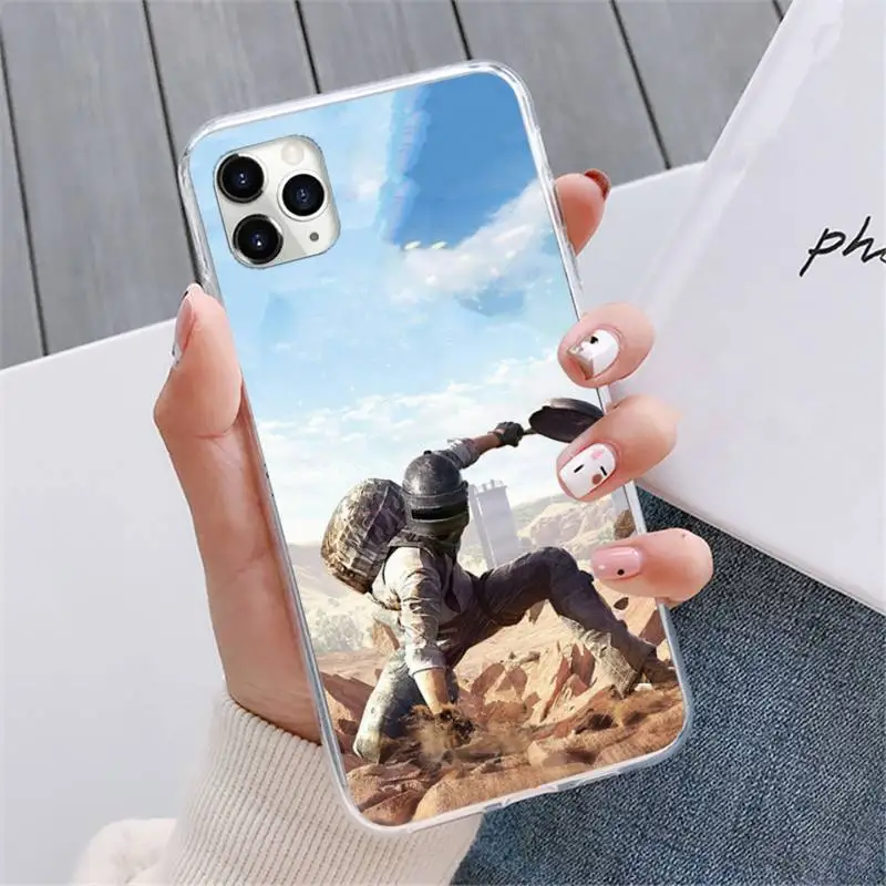 

PUBG Game Art Phone Case For iphone 12 5 5s 5c se 6 6s 7 8 plus x xs xr 11 pro max mini