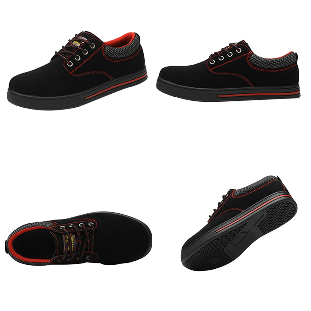 SUADEEX Мужская защитная обувь со стальным носком легкая ударопрочная рабочая