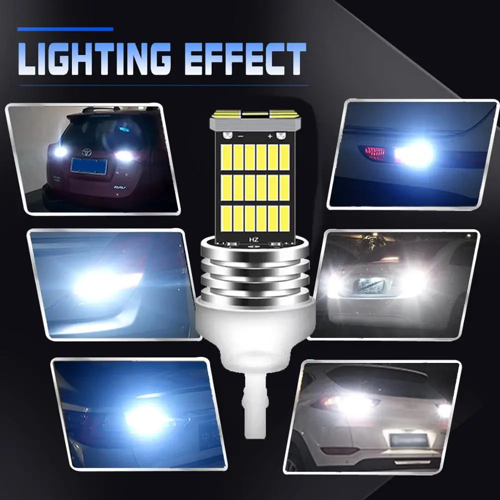 2 шт. Автомобильные светодиодные лампы T20 7443 7440 Canbus 4014 45SMD 6000 К|Сигнальная лампа| |