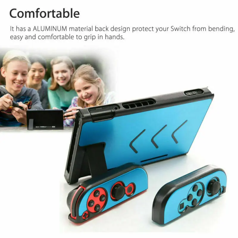 

Red/Blue/Gold/Black for Nintendo Switch Hard Case Cover Anti-Scratch PC Aluminum Metal Protect Shell