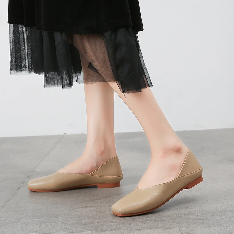 

Лоферы женские из искусственной кожи, на плоской подошве, большие размеры 41, 42, 43, весна-осень