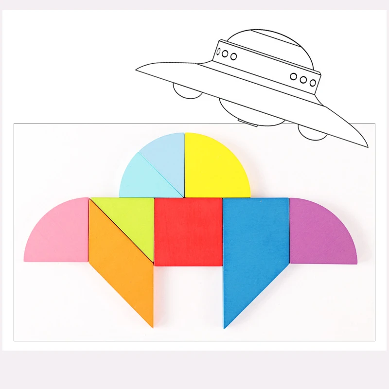 Творческая головоломка 4 стиля Детские деревянные игрушки пазлы Обучающие