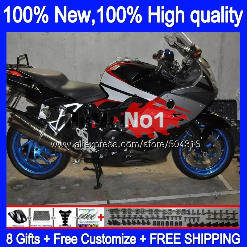

Корпус для BMW K1200 K 1200 S K-1200S K 1200 S 101MC. 11 черный серебристый K1200S 2005 2006 2007 2008 2009 2010 05 06 07 08 09 10 обтекатель