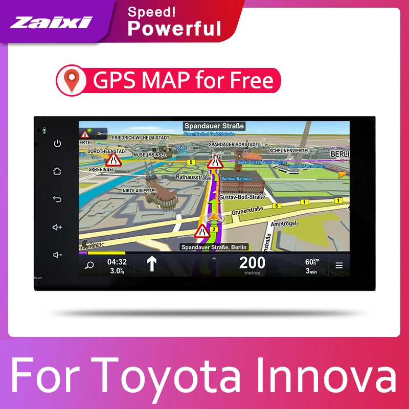 ZaiXi автомобильный Android система 1080P IPS ЖК-экран для Toyota Innova 2004 ~ 2015 Радио плеер GPS