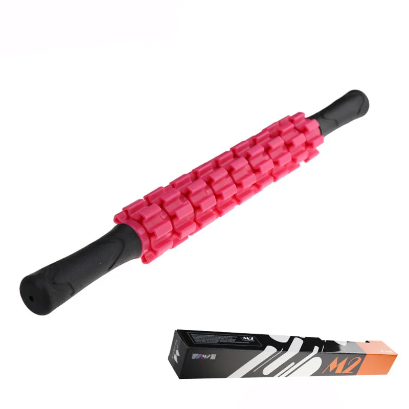 9 Spiky Yoga massage roller Pilates Muscle physical therapy relieve sticks Gym fitness equipment Body Massage tool |