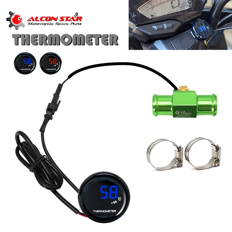 Alconstar термометр для мотоцикла KOSO измеритель температуры воды с цифровым дисплеем