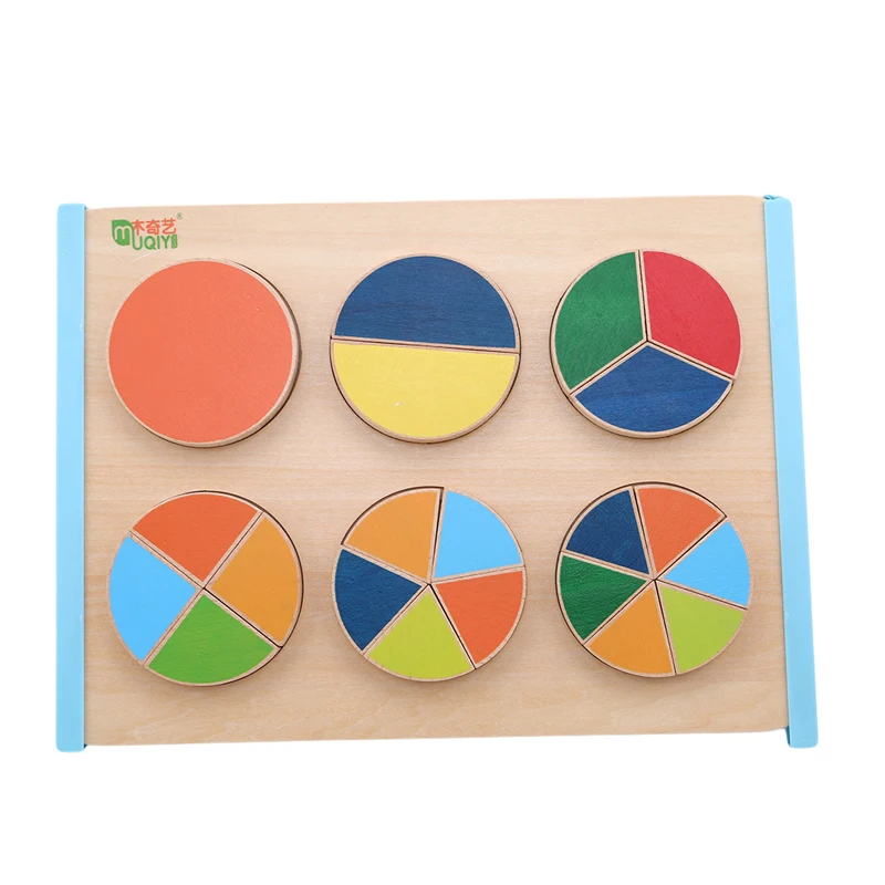 Детская деревянная Математическая головоломка в форме круга для раннего