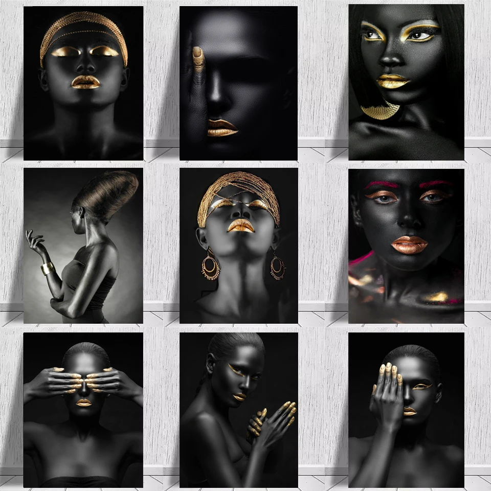 Художественная Современная Картина на холсте Африканские Черные Женщины