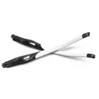 HKUCO черный логотип резиновые прозрачные черные Сменные дужки оправы для Crosslink разверткапереключатель оправы очков