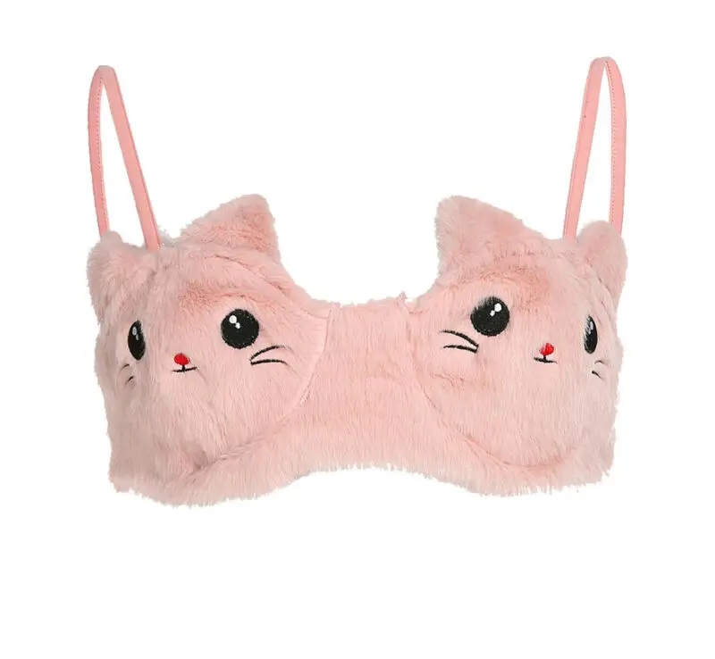 Женское сексуальное нижнее белье с котом бюстгальтер эффектом пуш ап женское