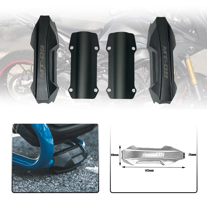 

Трассировочный бампер MT09, защита двигателя, декоративный блок для Yamaha MT09 трассировщик 900 GT FJ 09 2015 16 2017 2018 2019