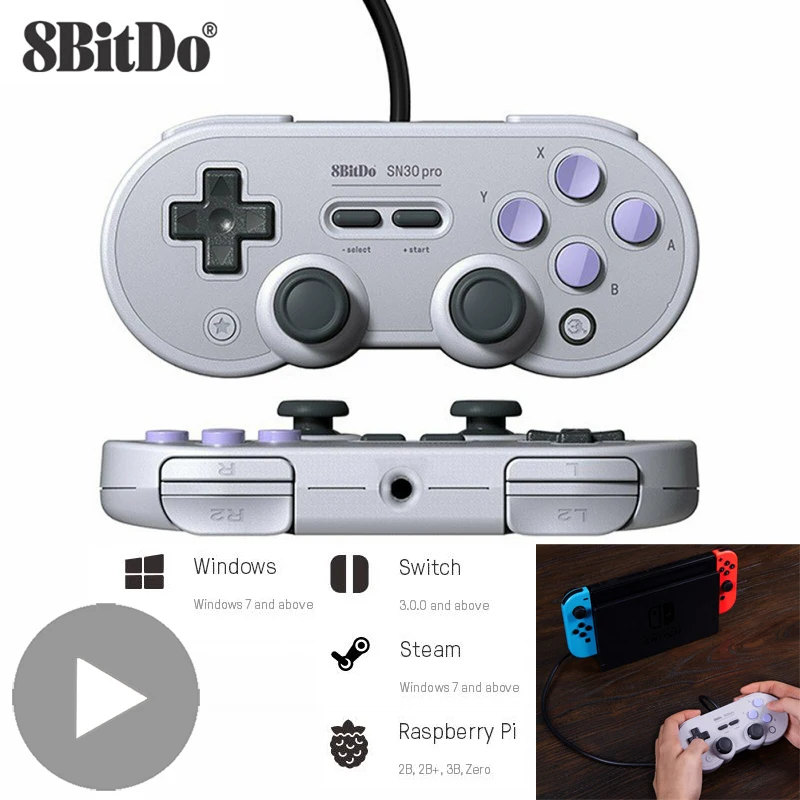 Геймпад 8bitdo SN30 Pro триггерный USB джойстик для nintendo переключатель управления ПК