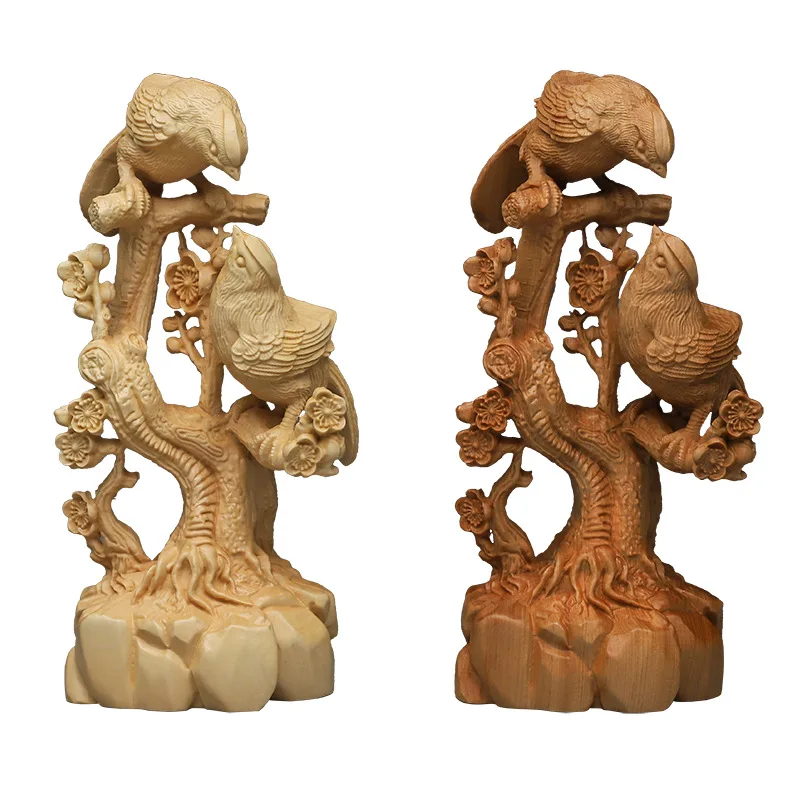 

Boxwood Happy Eyebrows Creative Home Decoration Ornaments Cliff Cypress Double Happiness Home Craft Furnishings Gifts