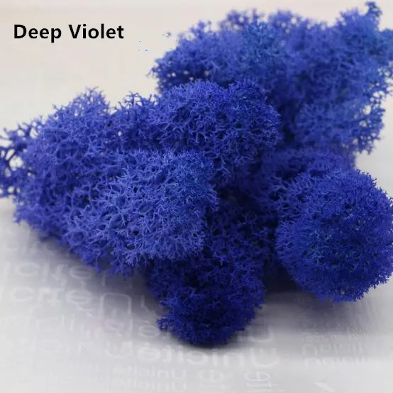 Dark Violet 20 г Многоцветный Искусственный мох трава искусственный цветок растение мох украшение дома гостиной DIY Садовый цветок Декор Аксессуары - Цвет: Dark Violet