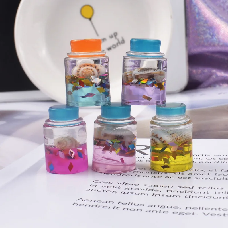 Смола стеклянная оболочка бутылка супер светильник глина DIY Кристалл грязи