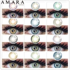 Линзы для глаз AMARA натурального цвета, 1 пара, контактные линзы для глаз серого цвета, косметические цветные линзы для глаз