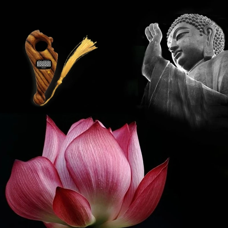 

Portable Buddha Beads Counter Handheld Counter Digital Finger Game Toy with LCD Display Decompression Relaxation Tool