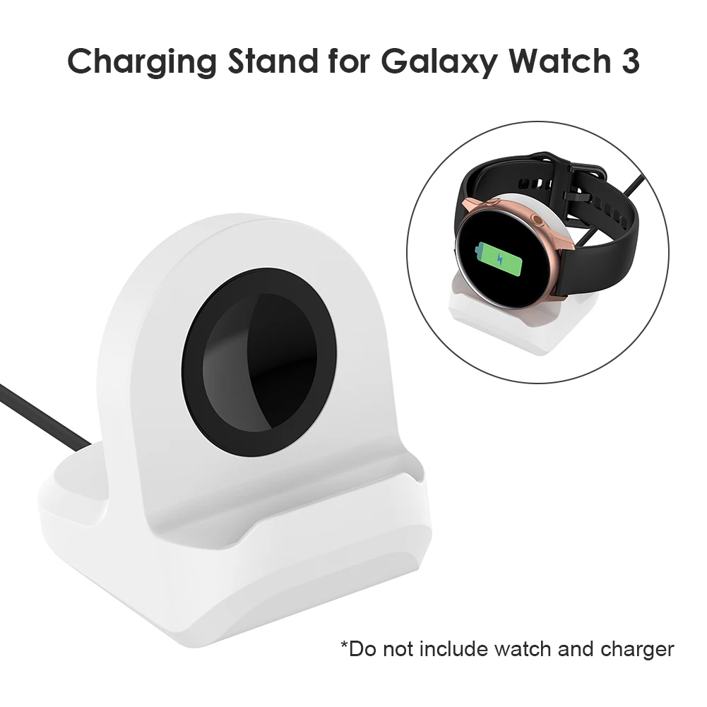 Черно-белый силиконовый держатель док-станции для часов Samsung Galaxy Watch 3 Active 1 2 |