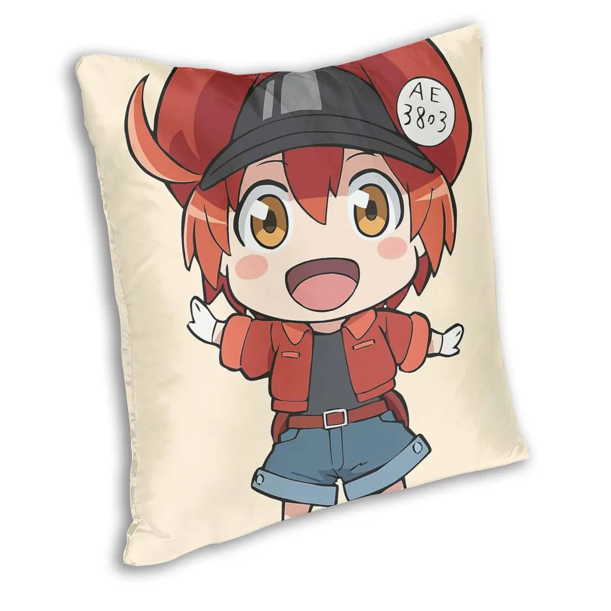 Декоративная подушка Hataraku Saibou манга на заказ декоративное покрытие в виде
