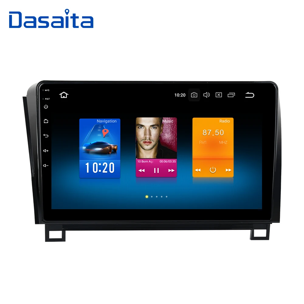 Dasaita автомобильный 1 din Android 9,0 радио для Toyota Tundra 2007-2013 gps Sequoia 2008- TDA7850 1080P видео 10," ips сенсорный экран