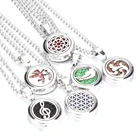 Ароматический медальон ожерелье Ароматерапия из нержавеющей стали диффузор для эфирных масел ожерелье духи медальон кулон ювелирные изделия для женщин