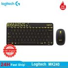 Набор Logitech MK240 Nano с беспроводной клавиатурой и мышью, подходит для ноутбука, настольного компьютера, домашнего и офисного использования