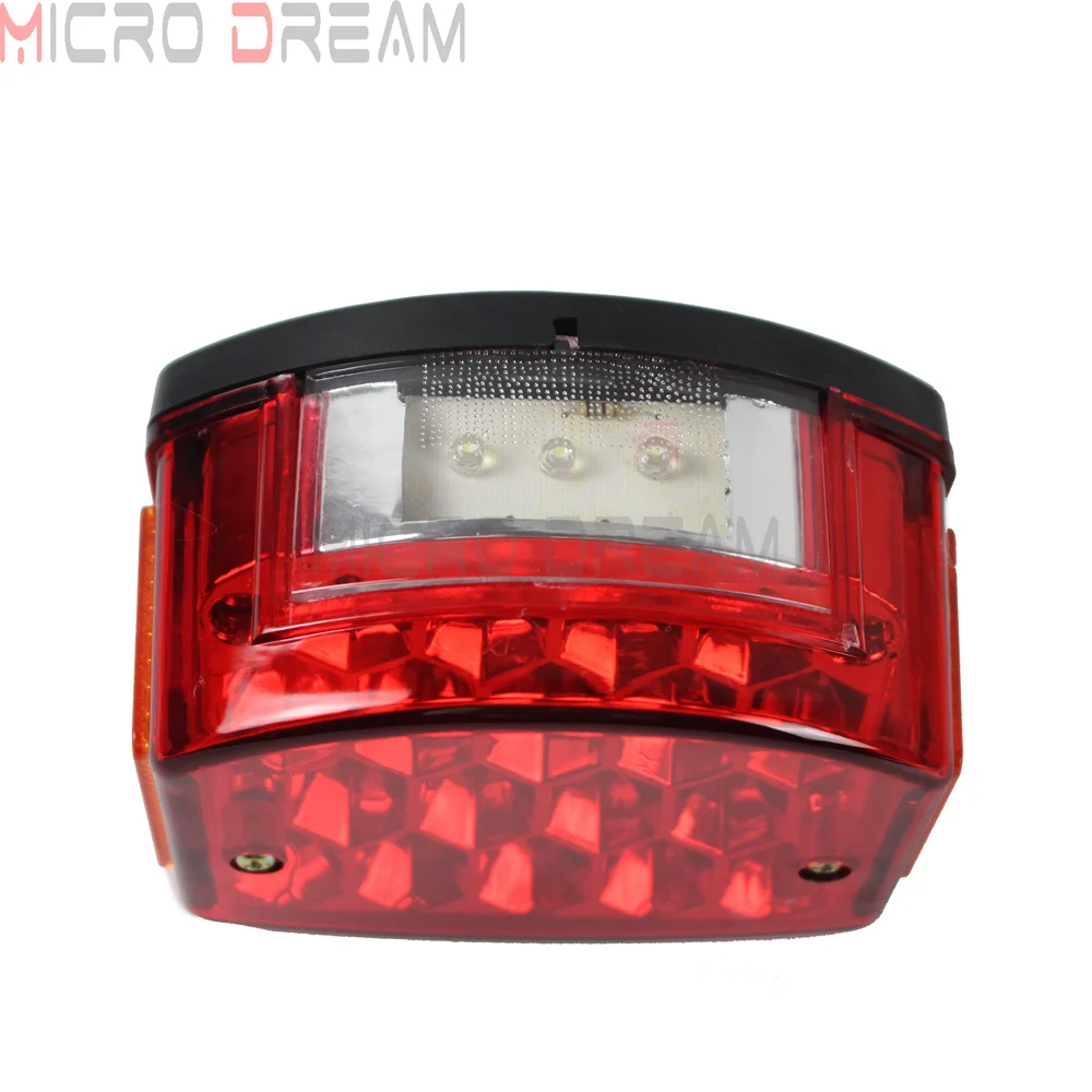 Задсветильник для мотоцикла красный светодиодный задсветильник онарь номерного